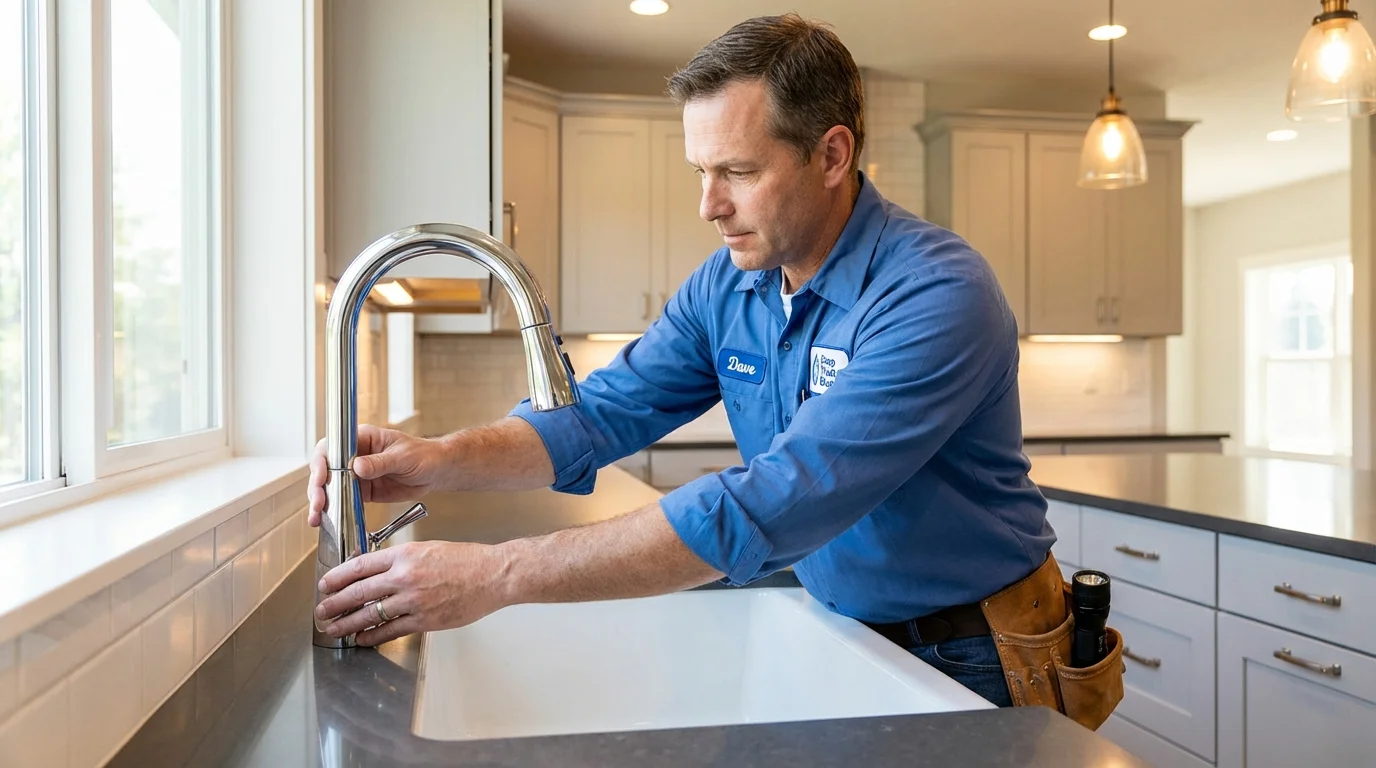 Kitchen faucet installation by Johns Plumbing LLC in Peculiar