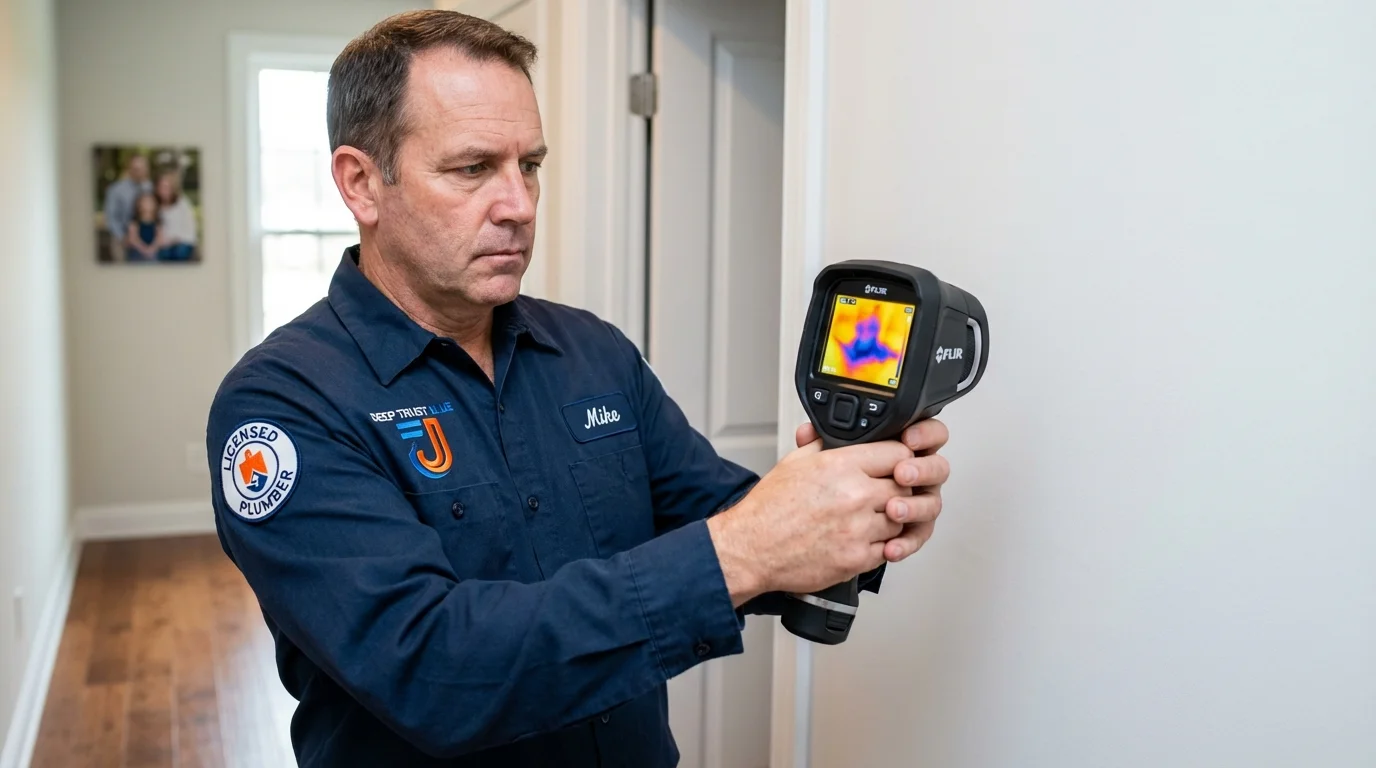 Thermal imaging leak detection by Johns Plumbing LLC in Peculiar